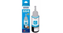 REFIL DE TINTA EPSON CIANO - T664 T664220 L110/L200/L210/L355/L555/L395 - 70ML ORIGINAL