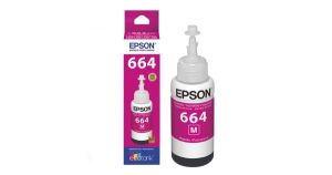 REFIL DE TINTA EPSON MAGENTA - T664 T664220 L110/L200/L210/L355/L555/L395 - 70ML ORIGINAL